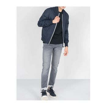 Jacheta bomber cu fermoar -