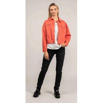 Jacheta cu maneci cazute - Coral - 36