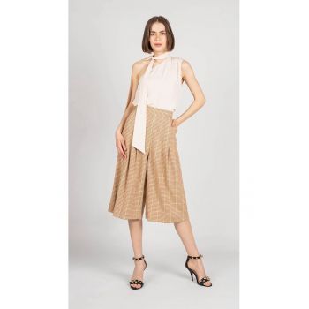 Pantaloni ampli in carouri - 36