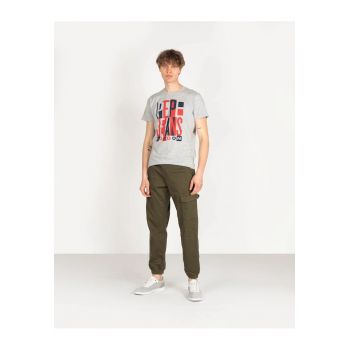 Pantaloni cargo cu snur in talie -