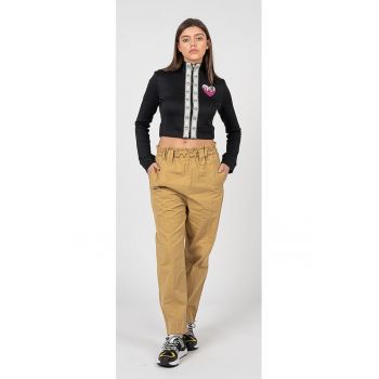 Pantaloni conici cu talie elastica Avida - Galben - 40
