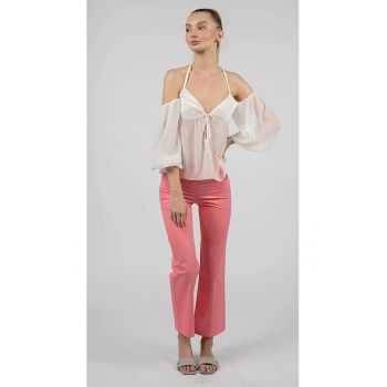 Pantaloni crop evazati -