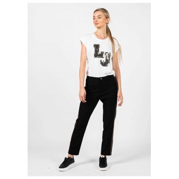 Pantaloni drepti cu talie medie -