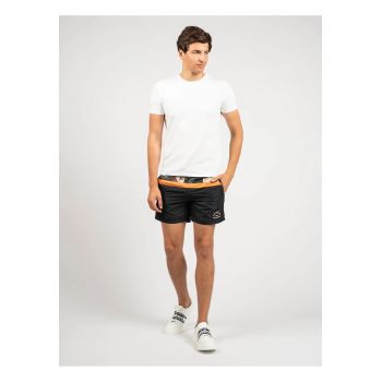 Pantaloni scurti de baie cu design colorblock -