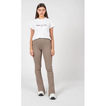 Pantaloni slim fit cu nervuri -