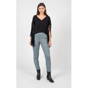 Pantaloni slim fit cu slituri cu fermoare Pasqualina - Multicolor - 36