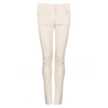 Pantaloni slim fit cu talie joasa -