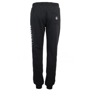 Pantaloni sport cu buzunare laterale - Negru -
