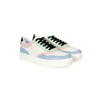 Pantofi sport cu design colorblock - din piele ecologica „Alicia 505” -