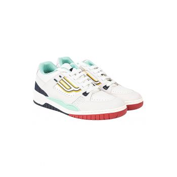 Pantofi sport cu insertii de piele naturala -
