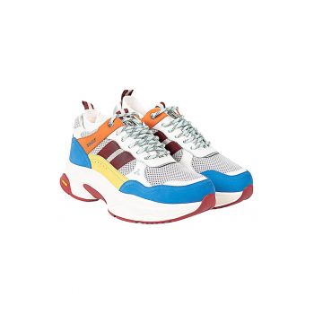 Pantofi sport cu insertii de piele -