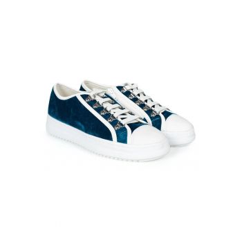 Pantofi sport cu segmente de catifea Pontoise -
