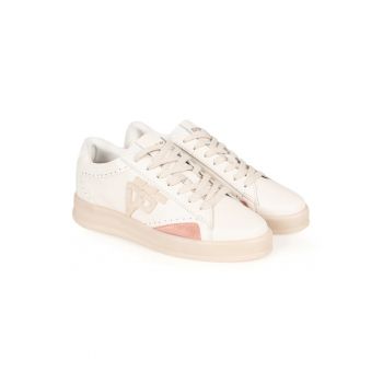 Pantofi sport din piele ecologica cu detalii perforate