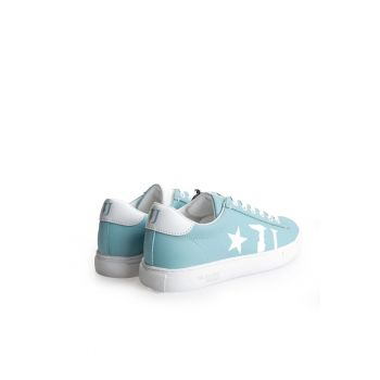 Pantofi sport din piele ecologica cu siret -