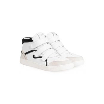 Pantofi sport din piele ecologica si benzi velcro -