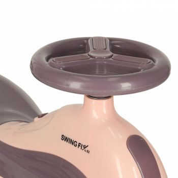 PlasmaCar SwingFix S2 Pink cu maner parental,lumini LED,Roti silentioase din cauciuc,Centura de siguranta,de la 3 ani