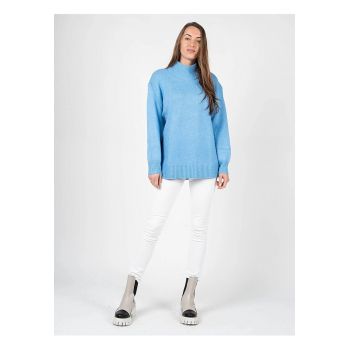 Pulover lejer cu guler inalt -