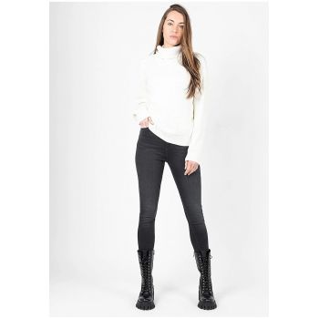 Pulover lejer cu guler rulat -