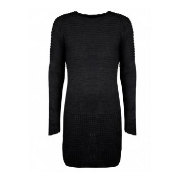Pulover Tricotat Cu Maneca Lunga -