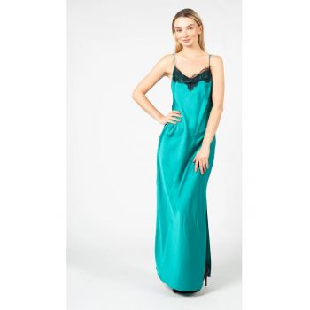 Rochie cu dantela la decolteu - 42