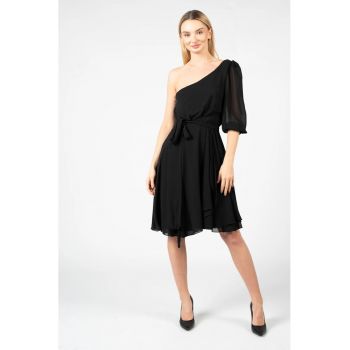 Rochie cu decolteu asimetric - 44