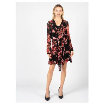 Rochie evazata cu imprimeu floral - 34