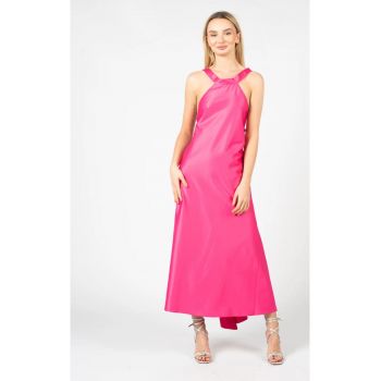 Rochie lunga cu aspect satinat - 38