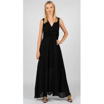 Rochie lunga cu decolteu in V - 36