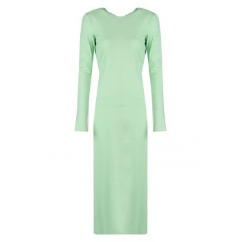 Rochie lunga cu decupaj la spate - 36