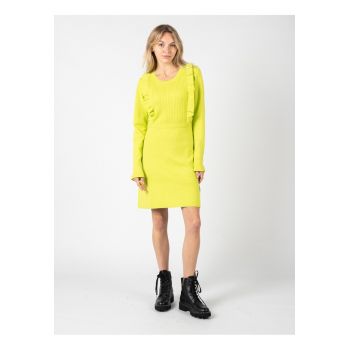 Rochie midi cu decolteu rotund -