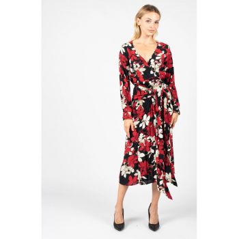 Rochie midi cu imprimeu floral - 34