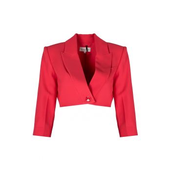 Sacou crop cu maneci medii - 40