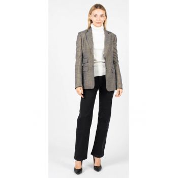 Sacou slim fit în carouri - 38
