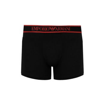 Set de boxeri cu logo in talie - Negru -