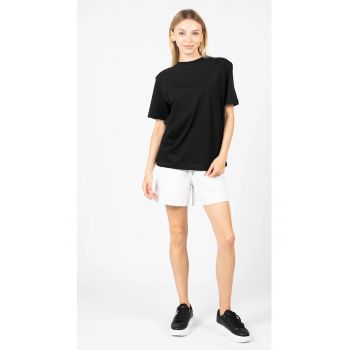 Tricou cu fenta cu fermoar pe partea din spate -