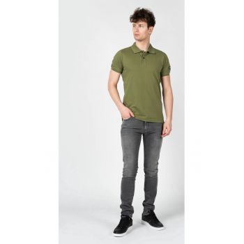 Tricou polo cu aplicatie pe maneca -