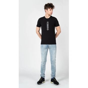 Tricou regular fit cu imprimeu logo -