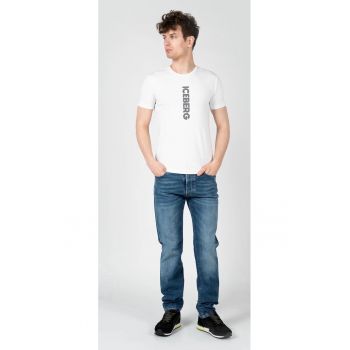 Tricou regular fit cu imprimeu logo -