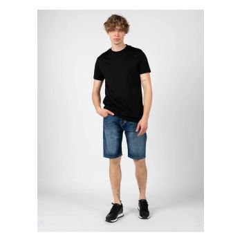 Tricou uni cu decolteu la baza gatului -