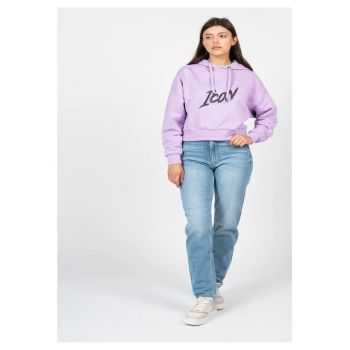 Blugi regular fit cu talie inalta -