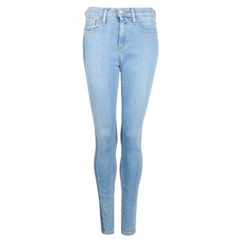 Blugi skinny cu talie inalta - Azur -