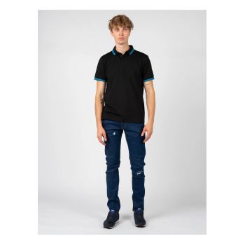 Blugi Slim Fit cu detalii deteriorate -
