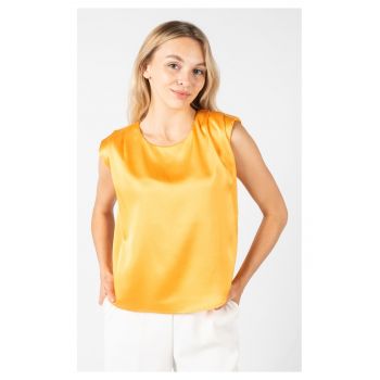 Bluza fara maneci cu aspect satinat Barry -