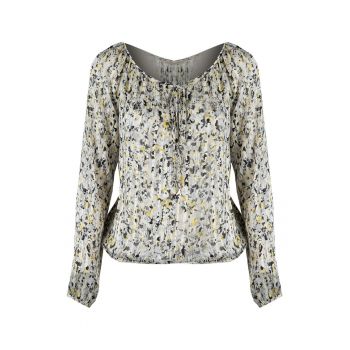Bluza lejera cu model abstract -