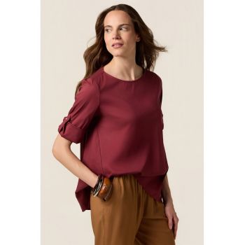 Bluza vaporoasa cu maneci 3/4