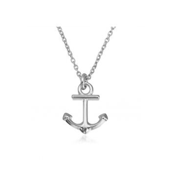 Colier Argint 925 placat cu rodiu cu pandantiv - Anchor