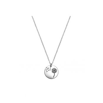 Colier Argint 925 placat cu rodiu cu pandantiv - Papadie - Dandelion
