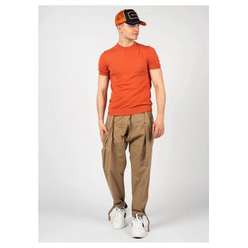 Pantaloni Cu Crioala Ampla Si Talie Inalta - XL