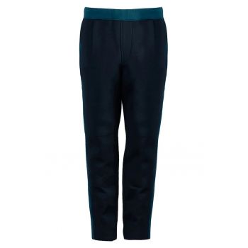 Pantaloni cu talie contrastanta -