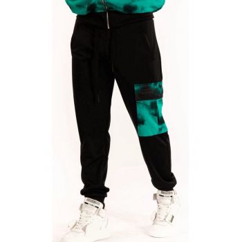 Pantaloni de trening cu buzunar contrastant -